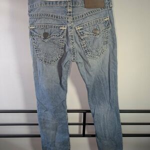 True Religion Light Blue Slim Straight Jeans